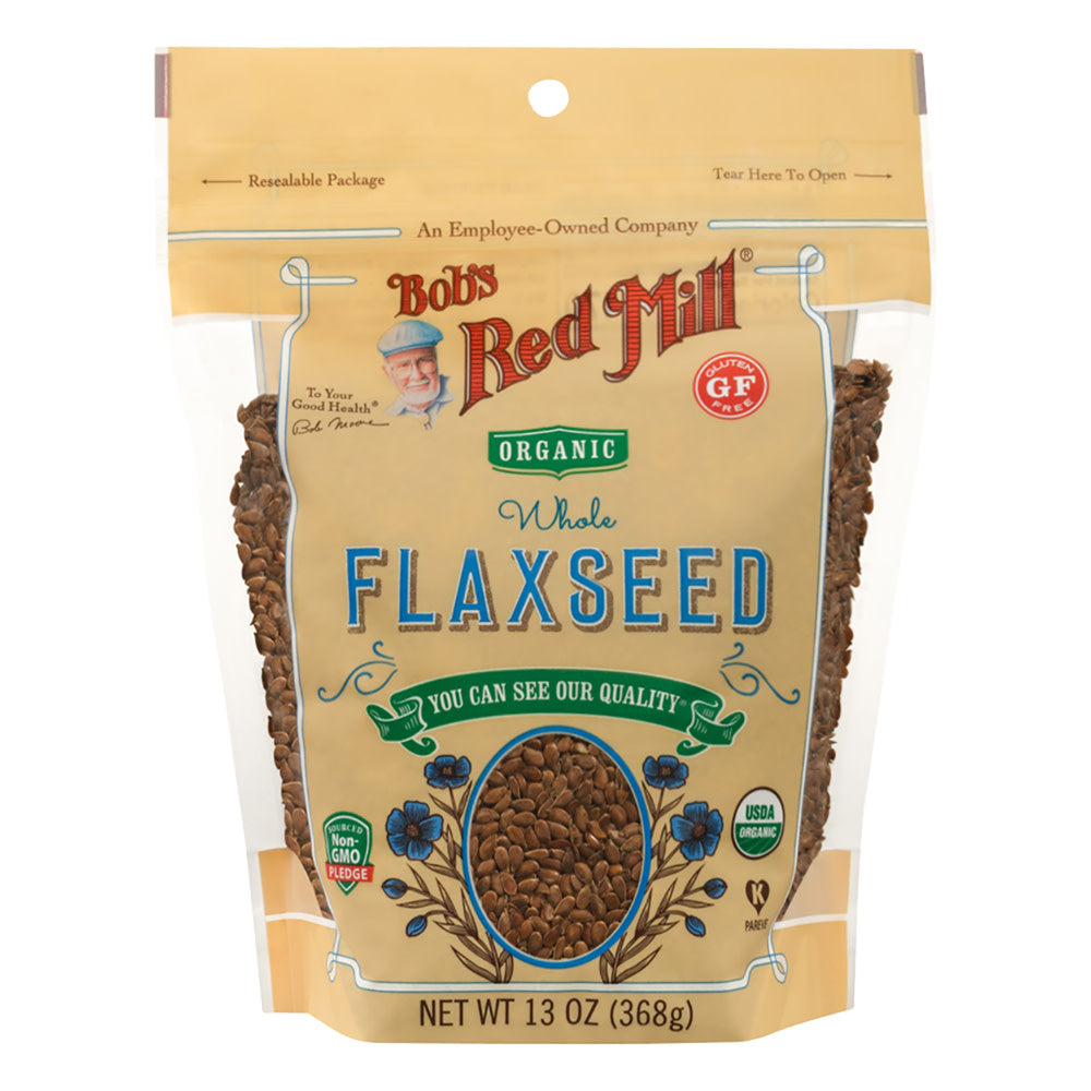 Wholesale Bob'S Red Mill Organic Brown Flaxseed 13 Oz Pouch- Bulk