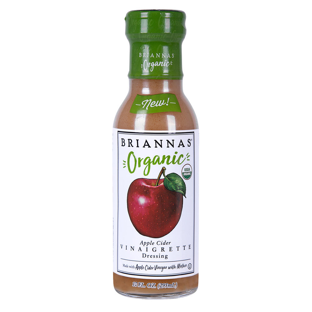 Wholesale Briannas Organic Apple Cider Vinaigrette 10 Oz Bottle- Bulk