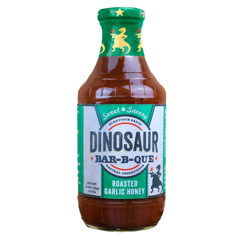 Wholesale Dinosaur Bar-B-Que Roasted Garlic Honey Sauce 19 Oz Bottle- Bulk
