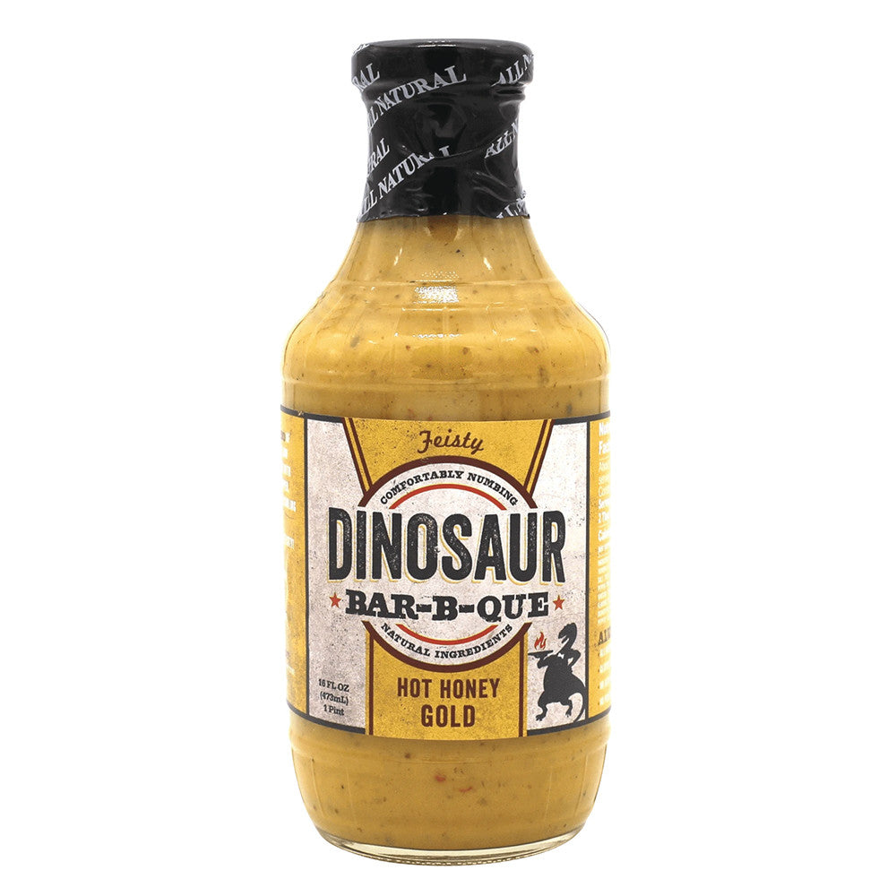 Wholesale Dinosaur Bar-B-Que Hot Honey Gold Sauce 19 Oz Bottle- Bulk