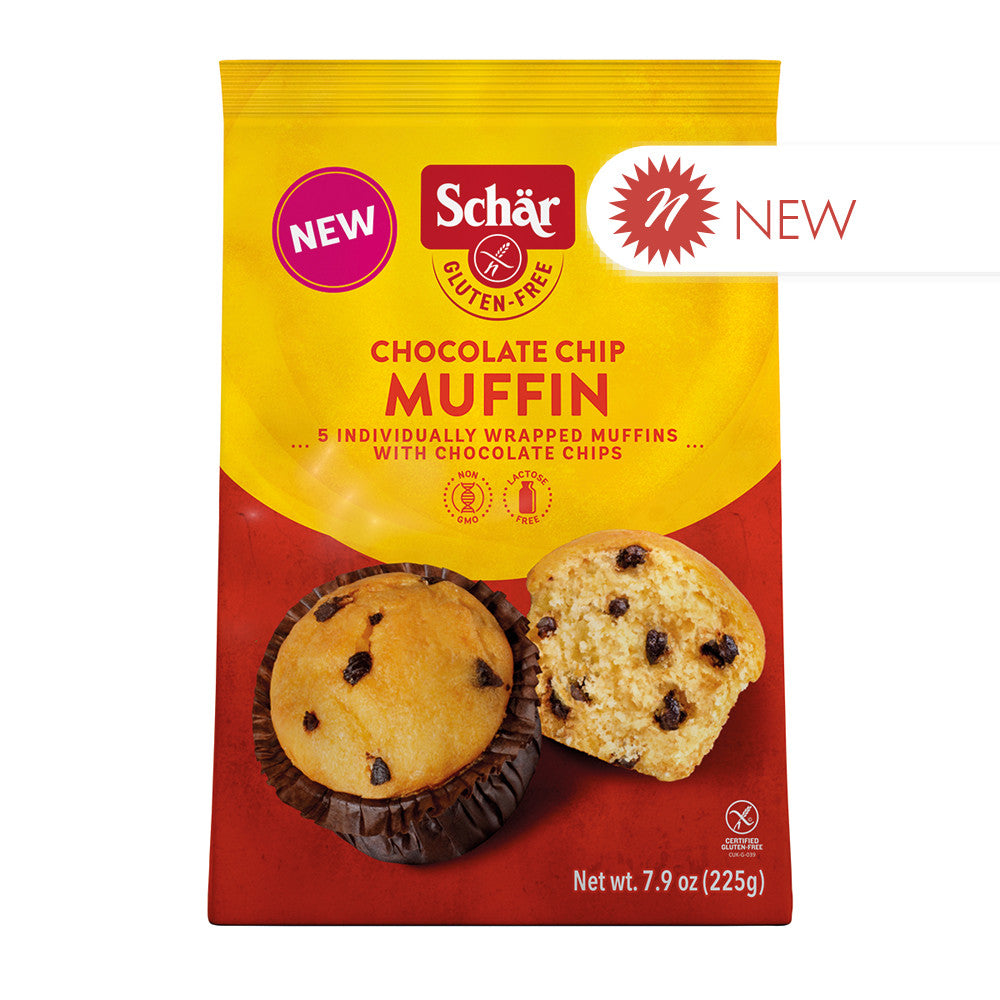 Wholesale Schar Chocolate Chip Muffin 5 Ct 7.9 Oz Bag- Bulk