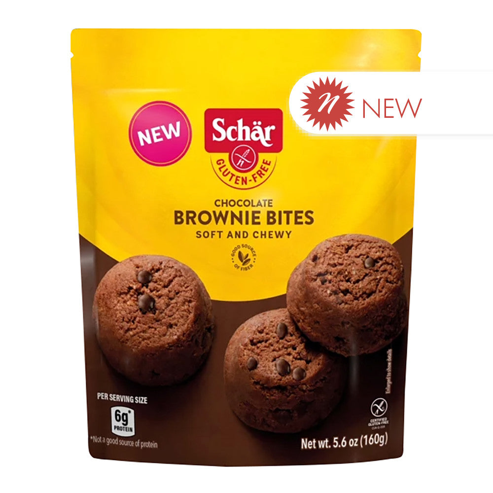 Wholesale Schär Gluten-Free Chocolate Brownie Bites 5.6 Oz Bag- Bulk