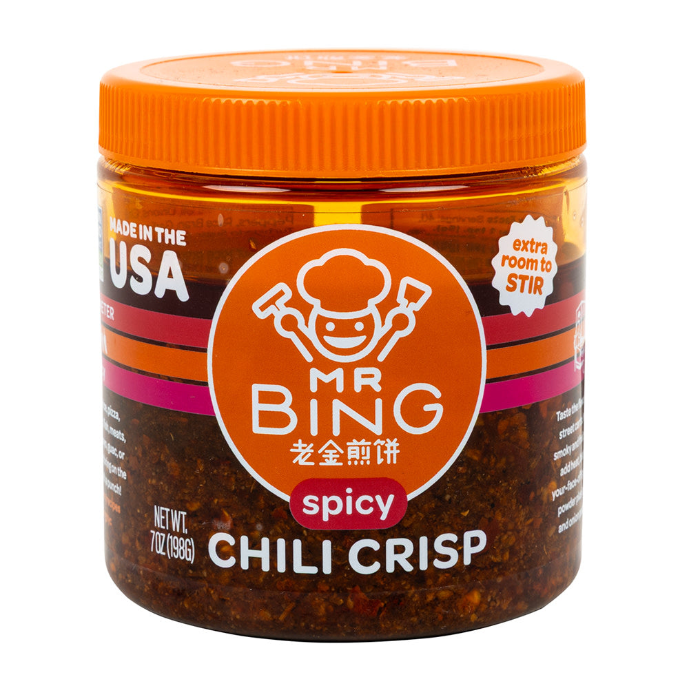 Wholesale Mr Bing - Spicy Chili Crisp Jar - 7Oz- Bulk