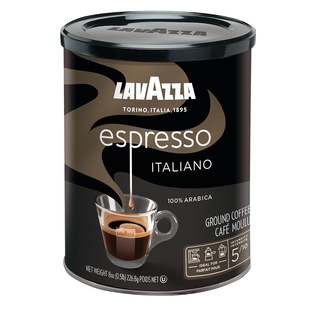 Wholesale Lavazza Caffe Espresso Ground Coffee 8 Oz Can- Bulk