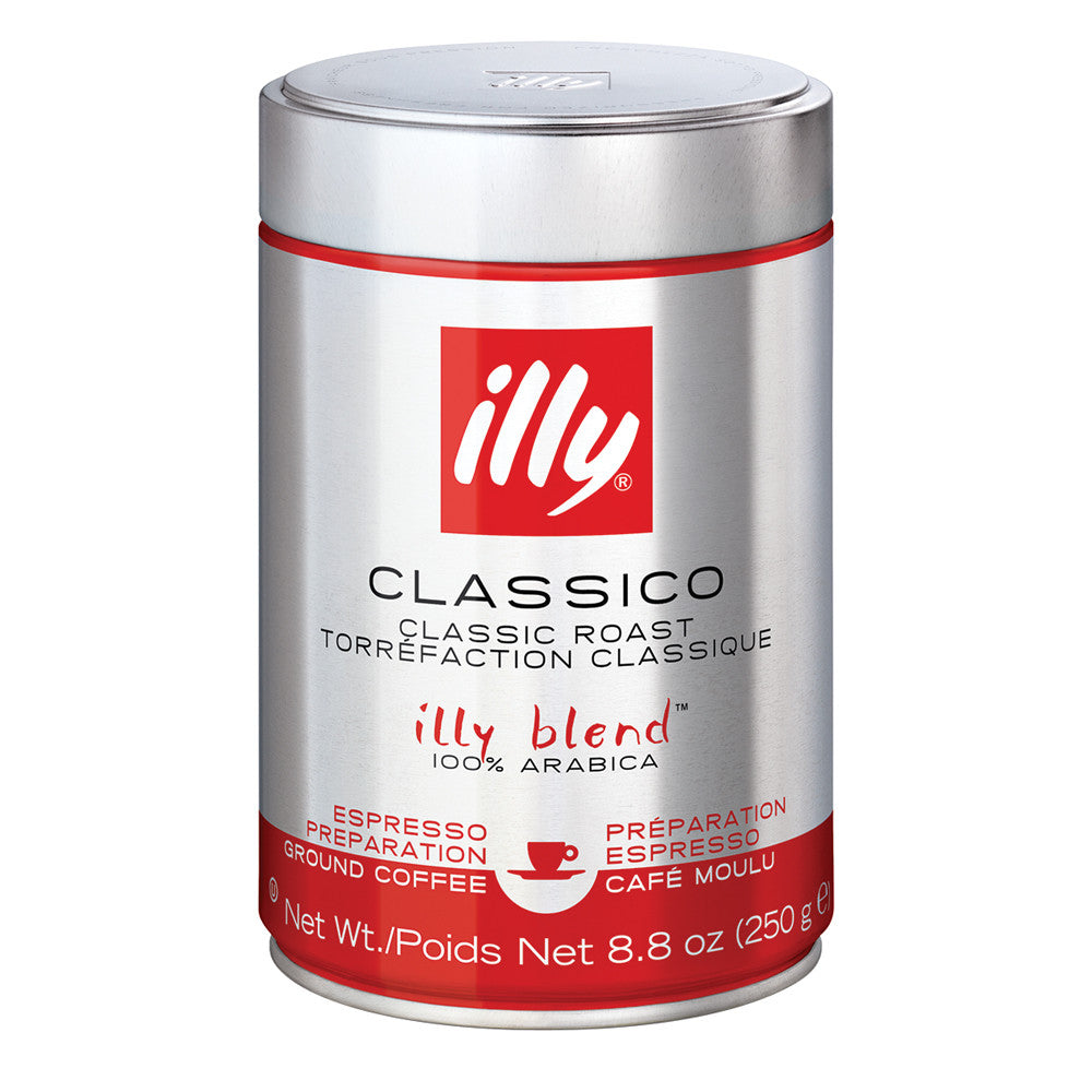 Wholesale Illy Classico Espresso Preparation Classic Roast Coffee 8.8 Oz Tin- Bulk