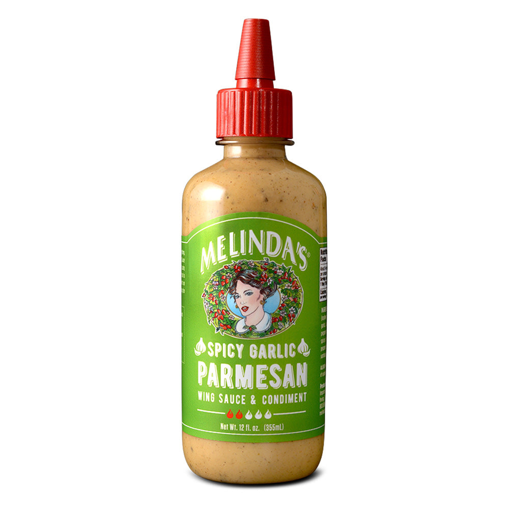 Wholesale Melinda'S Sauce Spicy Garlic Parmesan 12 Oz Squeeze Bottle- Bulk