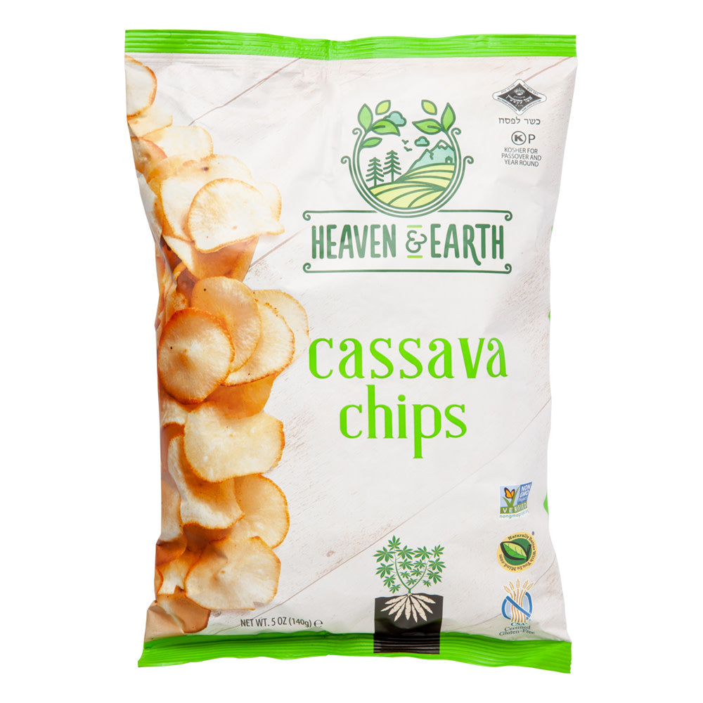 Wholesale Heaven & Earth Cassava Chips 5 Oz Bag- Bulk