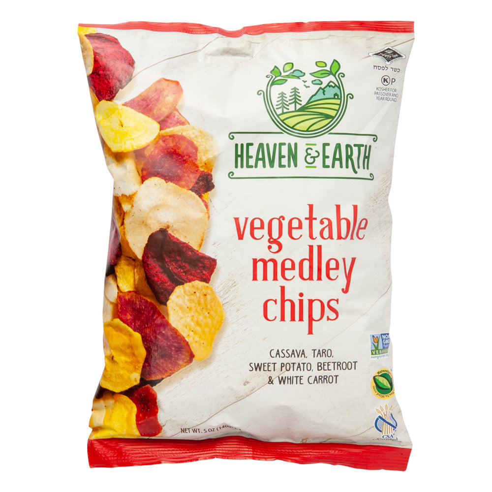 Wholesale Heaven & Earth Vegetable Medley Chips Bag- Bulk