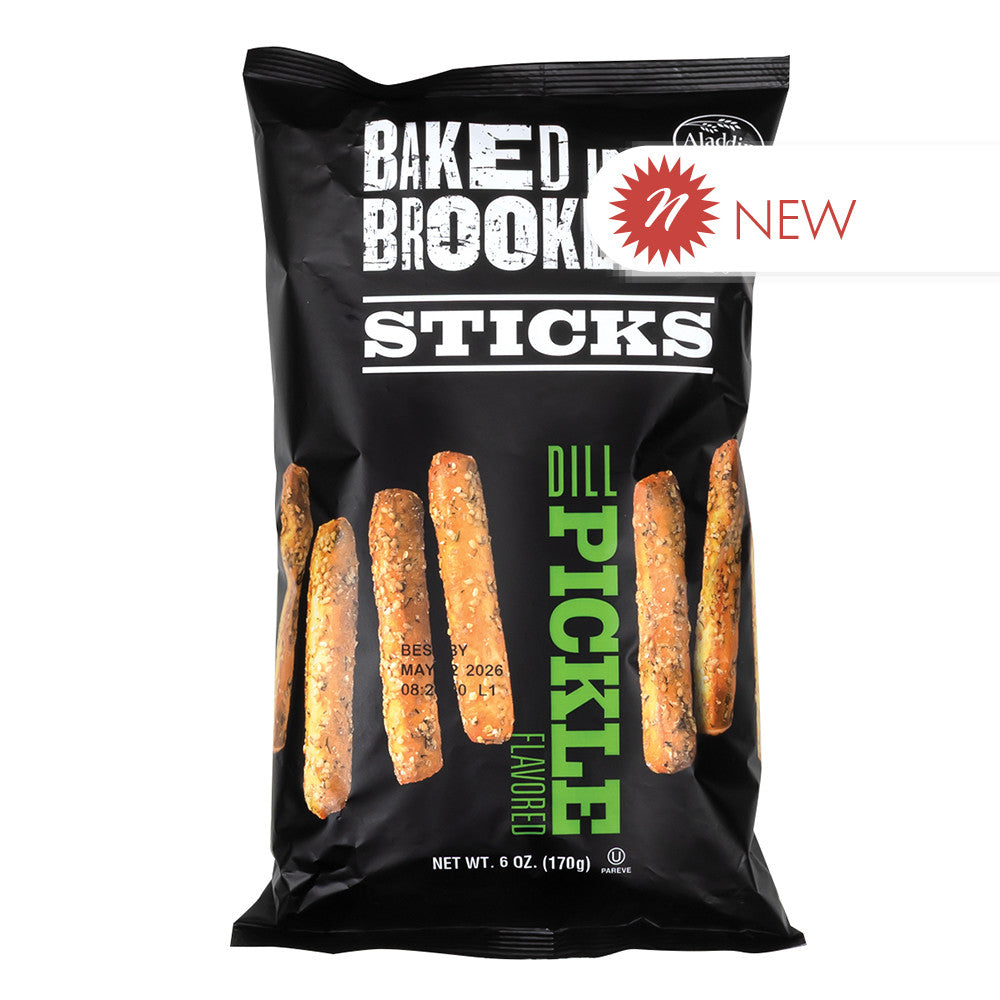 Wholesale Baked In Brooklyn Dill Pickle Sticks 6 Oz Bag- Bulk