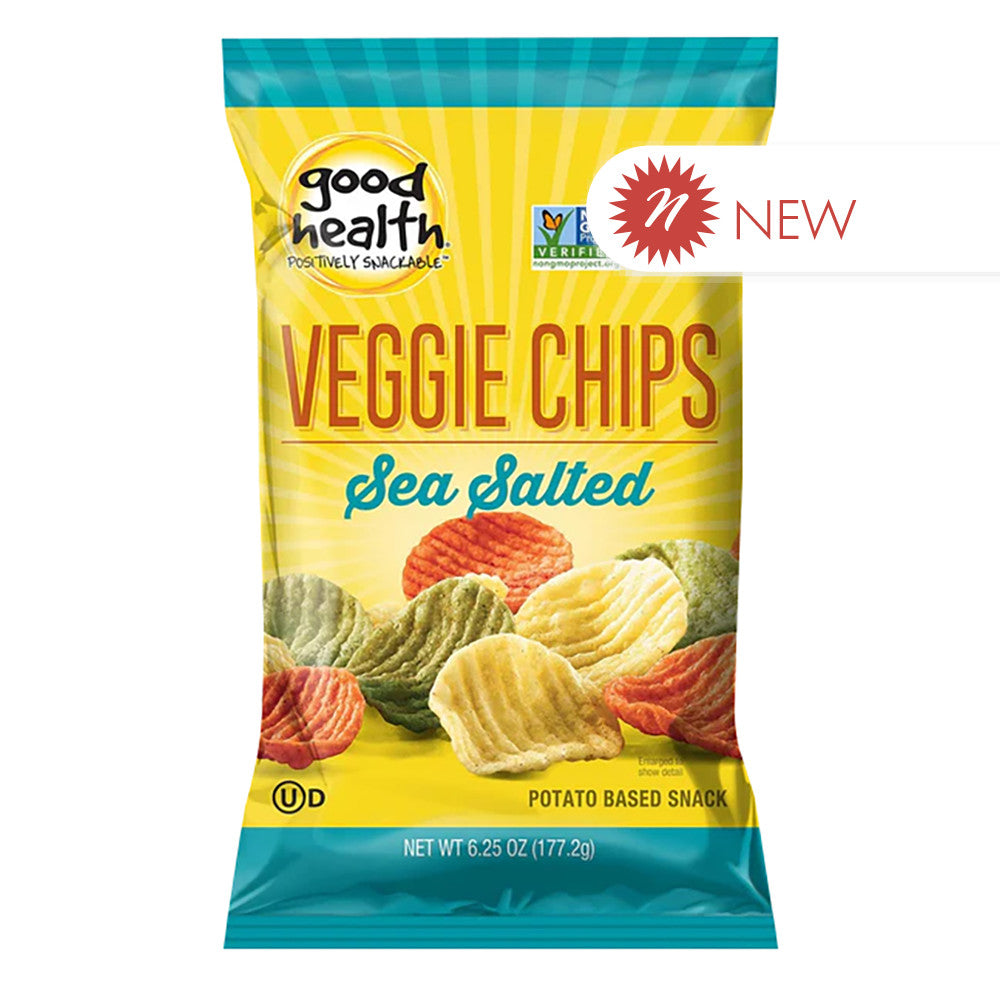 Wholesale Good Health Sea Salted Veggie Chips 6.25 Oz Bag- Bulk