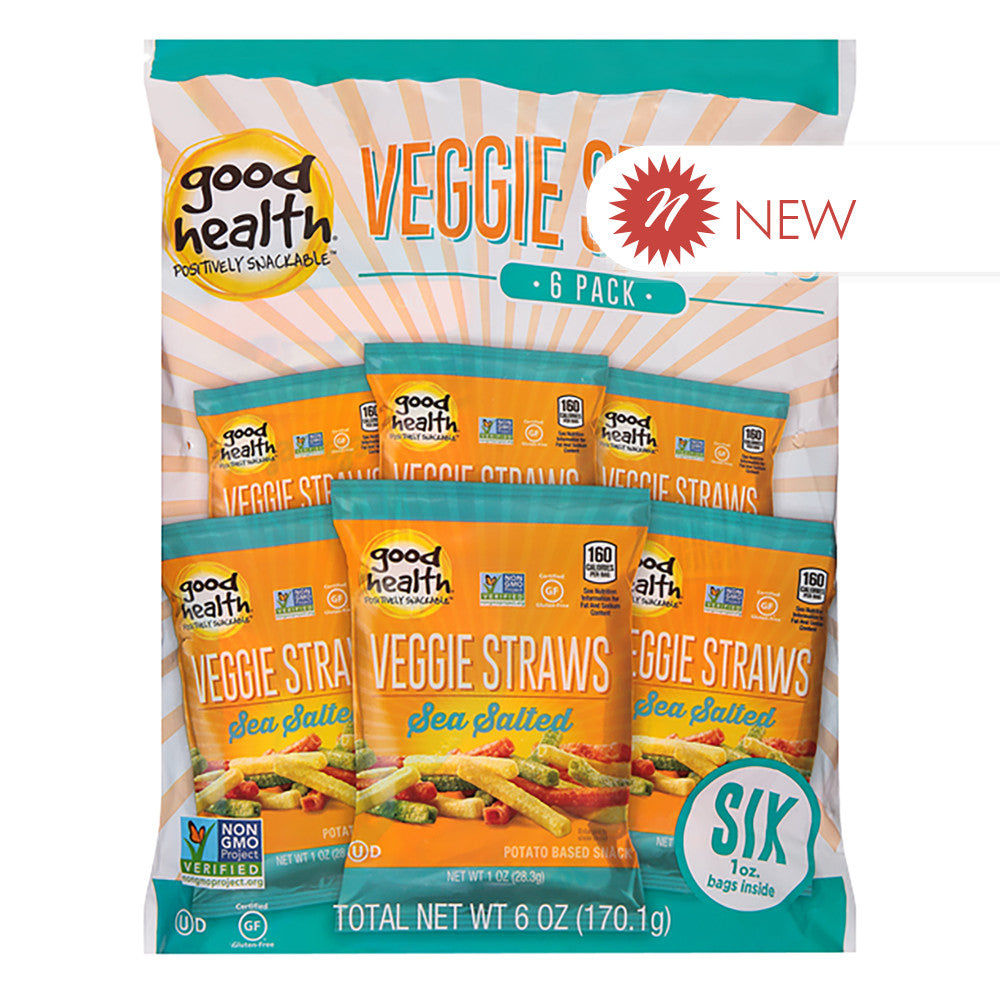 Wholesale Good Health Veggie Straws Multipack 6 Count 6 Oz Bag- Bulk