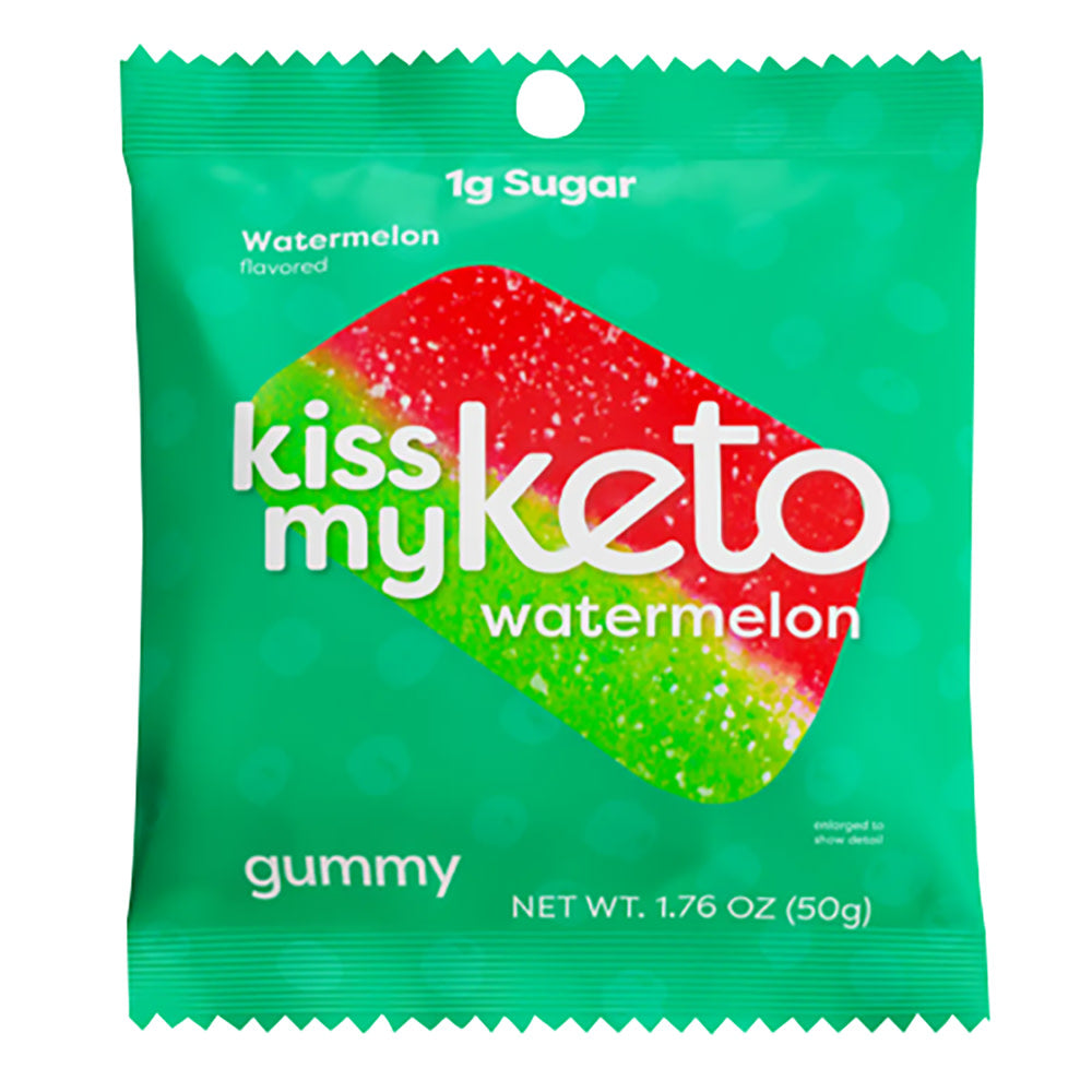 Kiss My Keto Watermelon Gummies 1.76 Oz Peg Bag