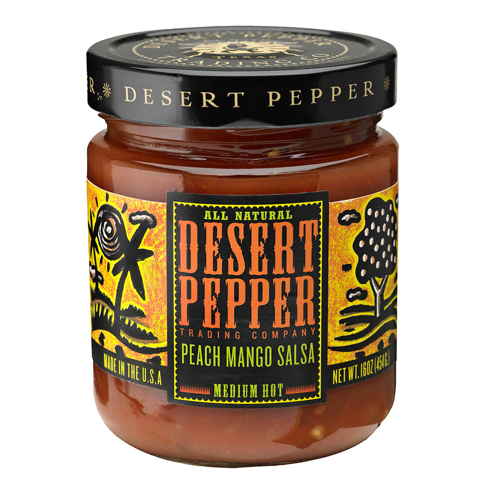 Wholesale Desert Pepper Peach Mango Salsa 16 Oz Jar- Bulk