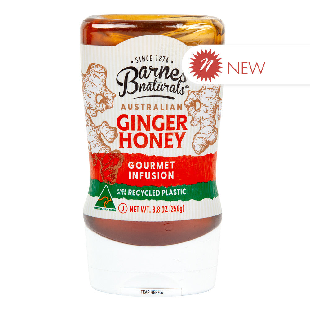Wholesale Barnes Naturals Ginger Honey 8.8 Oz Bottle- Bulk