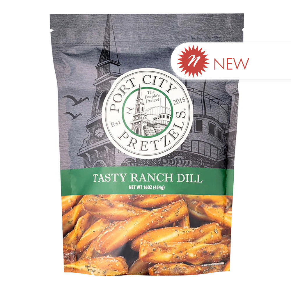 Wholesale Port City Pretzels - Tasty Ranch Dill - 8Oz- Bulk