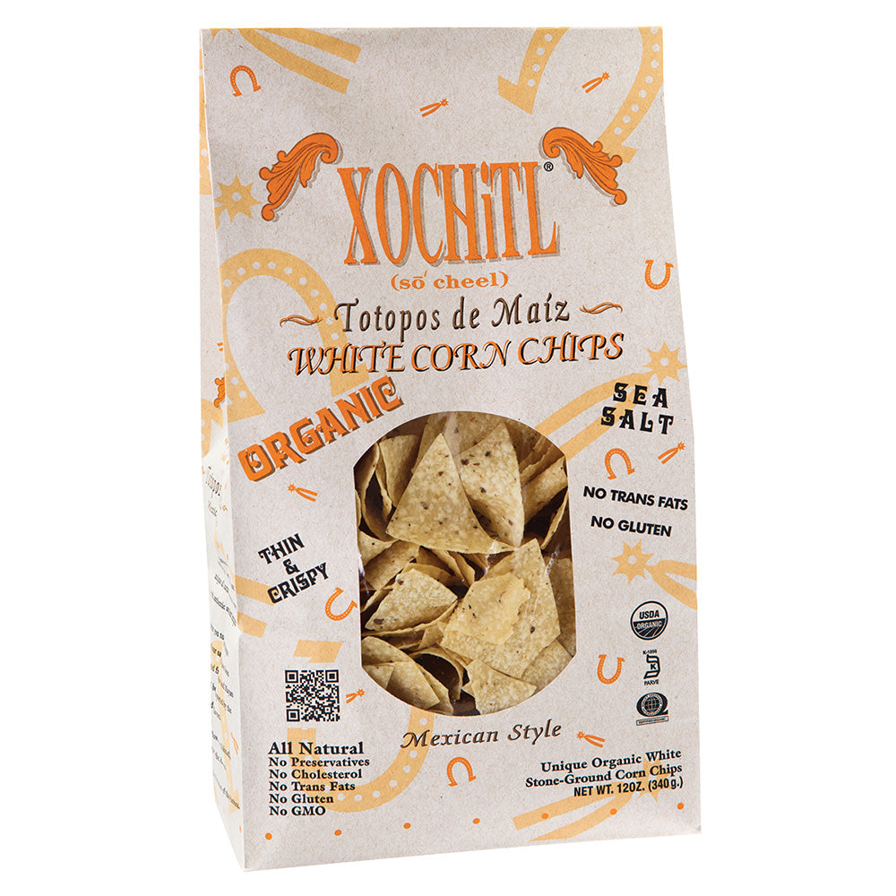 Wholesale Xochitl Premium White Tortilla Chips With Sea Salt 12 Oz Bag- Bulk