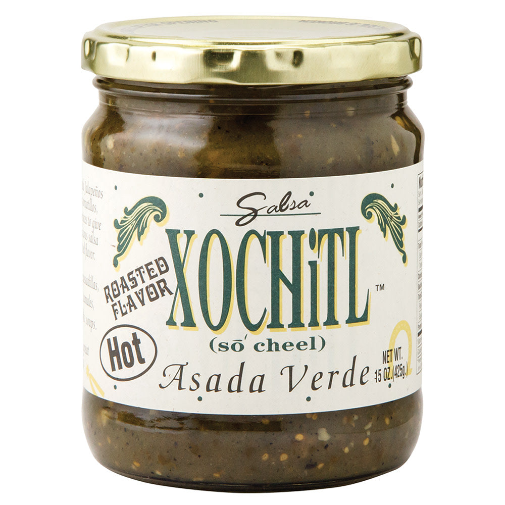 Wholesale Xochitl Asada Verde Hot Green Salsa 15 Oz Jar- Bulk