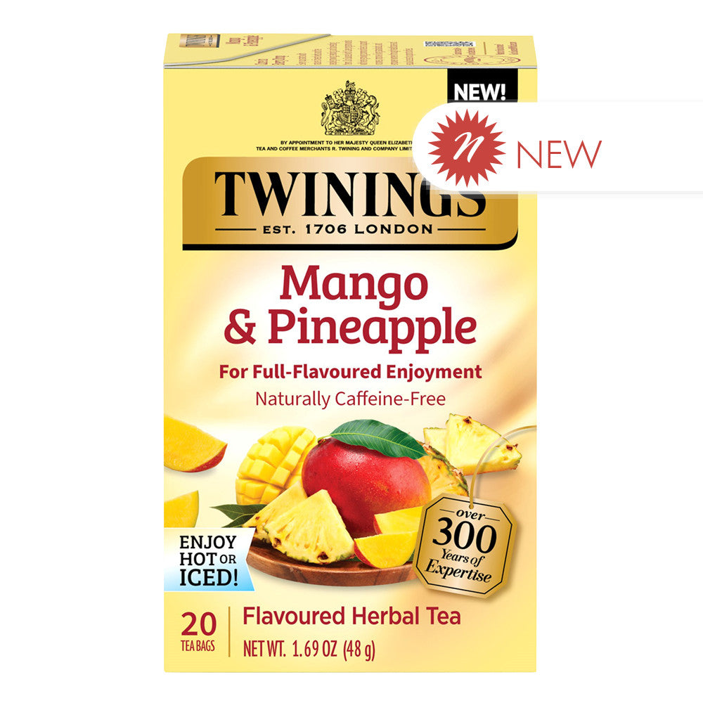 Wholesale Twinings Tea Mango Pineapple 20 Ct Box- Bulk