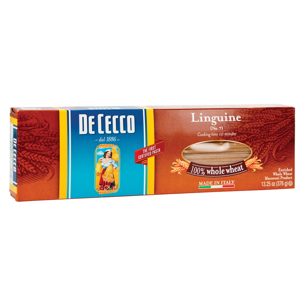 Wholesale De Cecco 100% Whole Wheat Linguine Pasta 13.25 Oz Box- Bulk