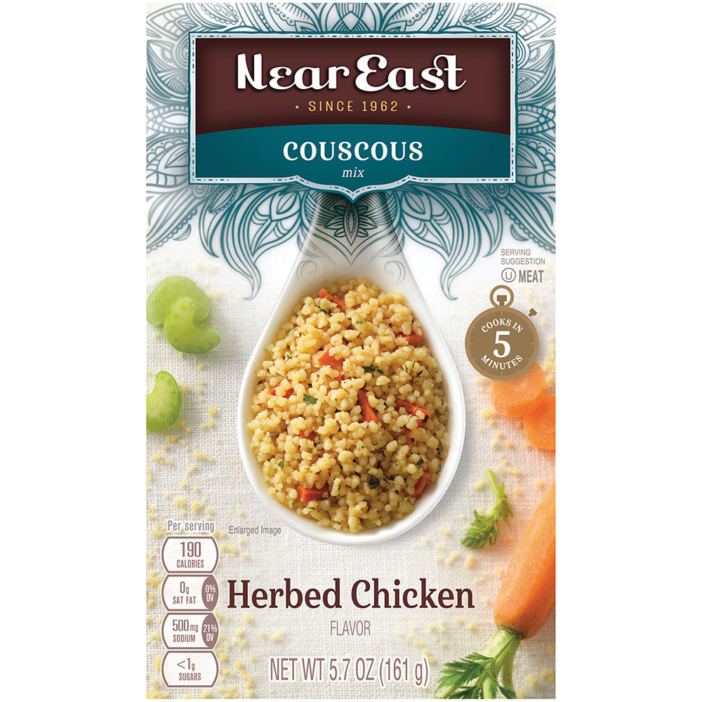 Wholesale Near East Herbed Chicken Couscous 5.7 Oz Box- Bulk