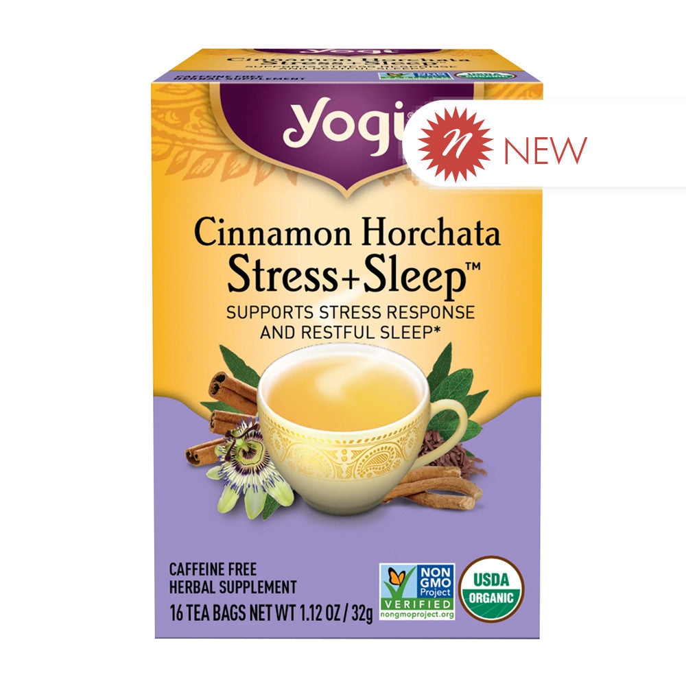 Wholesale Yogi Tea - Cinnamon Horchat Stress+Sleep 16Ct- Bulk