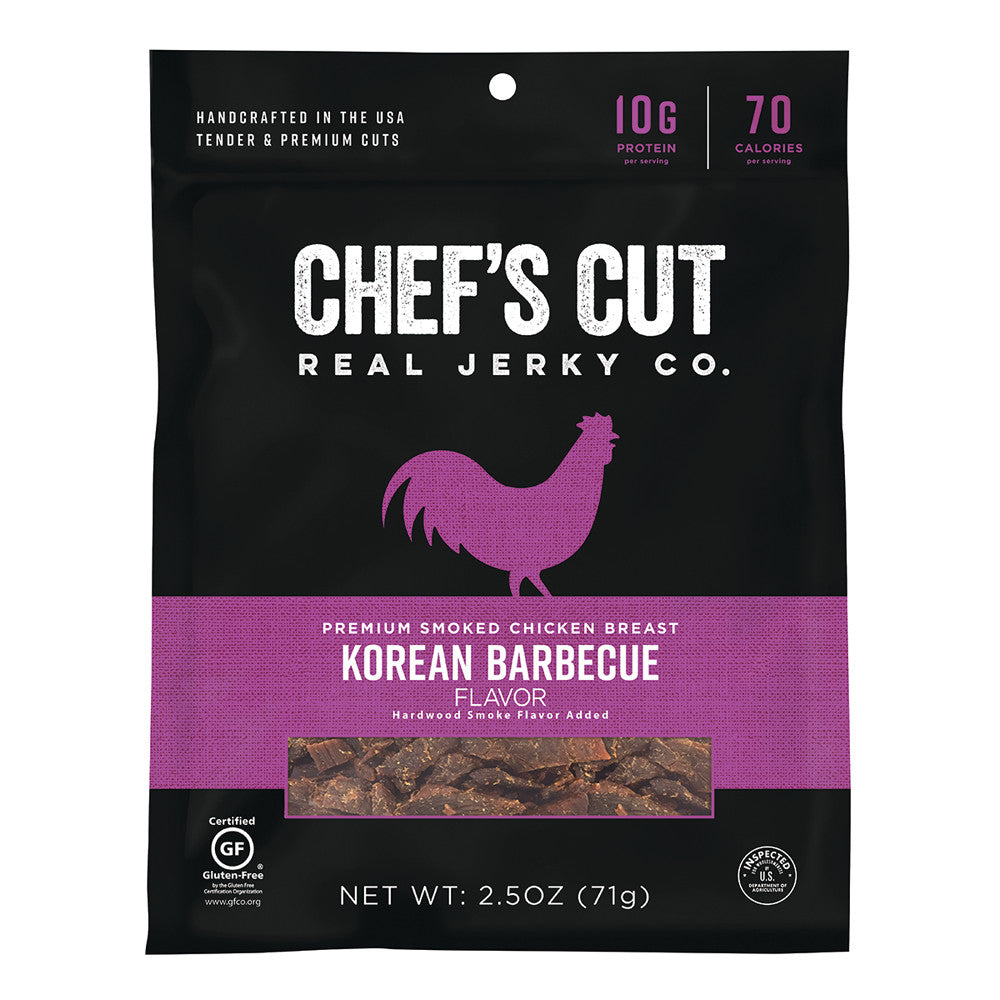 Chef'S Cut Korean Bbq Chicken Jerky 2.5 Oz Bag