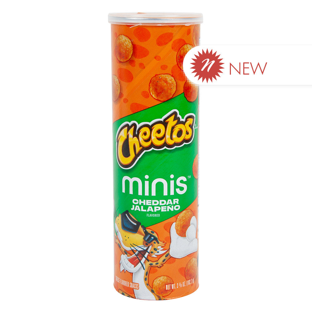 Wholesale Cheetos Minis Cheddar Jalapeno 3.625 Oz Canister- Bulk