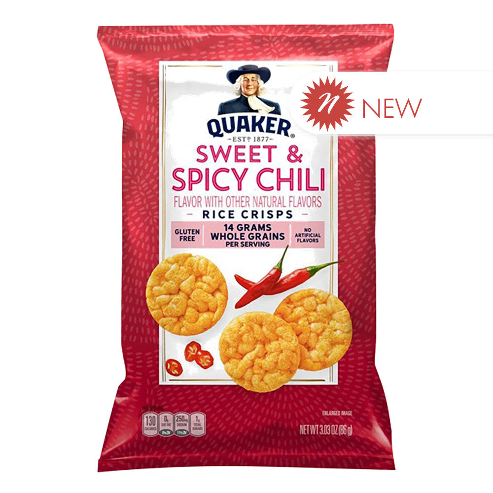 Wholesale Quaker - Popped Rice Crisps Swt&Spcy Chili - 3Oz- Bulk