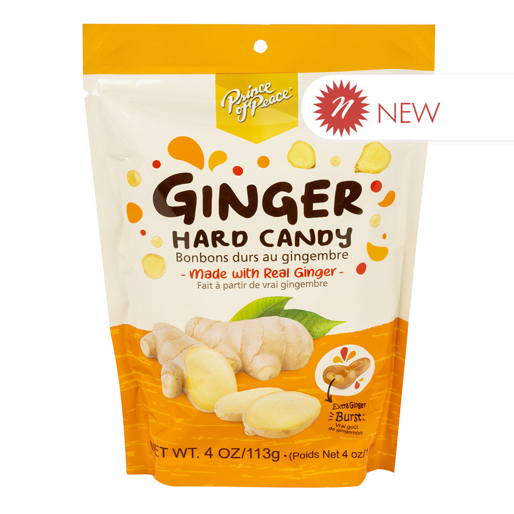Wholesale Prince Of Peace - Ginger Hard Candy - 4Oz- Bulk