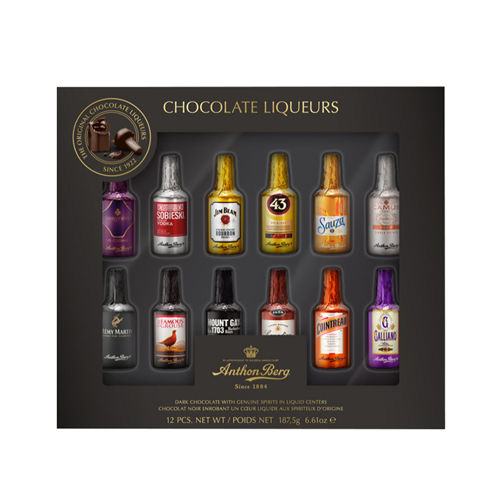 Wholesale Anthon Berg Chocolate Liqueurs 12 Pc 6.61 Oz Gift Box- Bulk