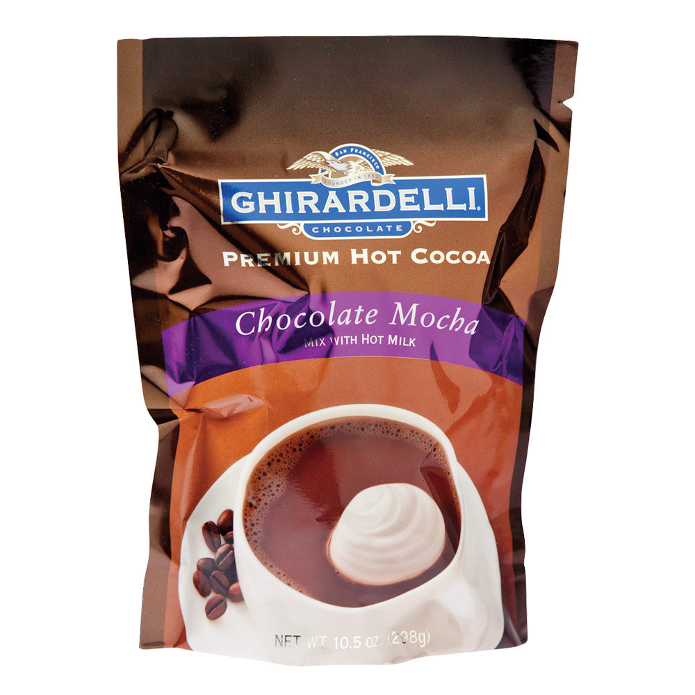 Wholesale Ghirardelli Mocha Hot Chocolate 10.5 Oz Pouch- Bulk