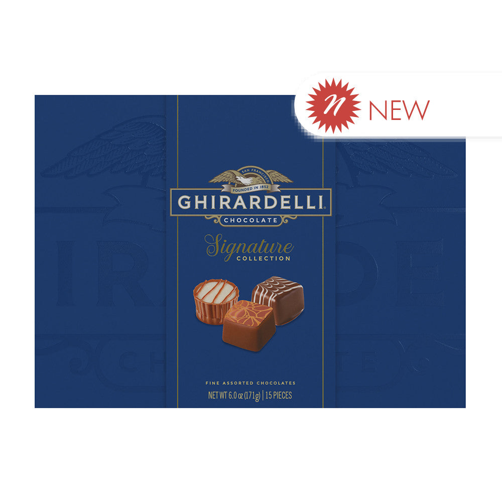 Wholesale Ghirardelli - Sig Collection Pralines Blue Gift Box - 6Oz- Bulk