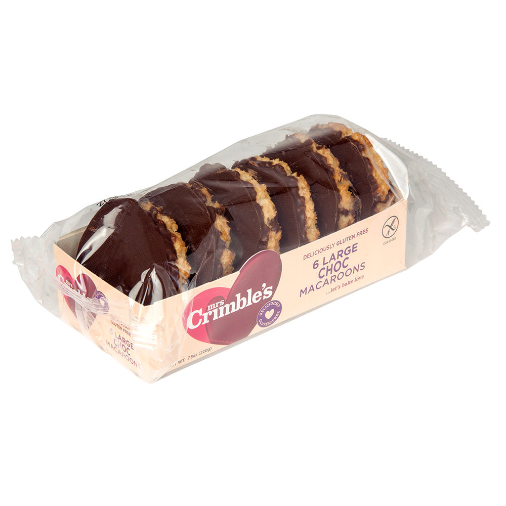 Wholesale Mrs. Crimbles Large Chocolate Macaroons 6 Piece 7.8 Oz- Bulk