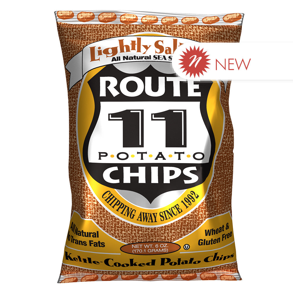 Wholesale Route 11 - Lightly Salted Potato Chips - 6Oz- Bulk