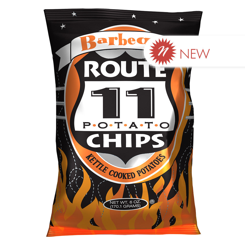 Wholesale Route 11 - Barbeque Potato Chips - 6Oz- Bulk