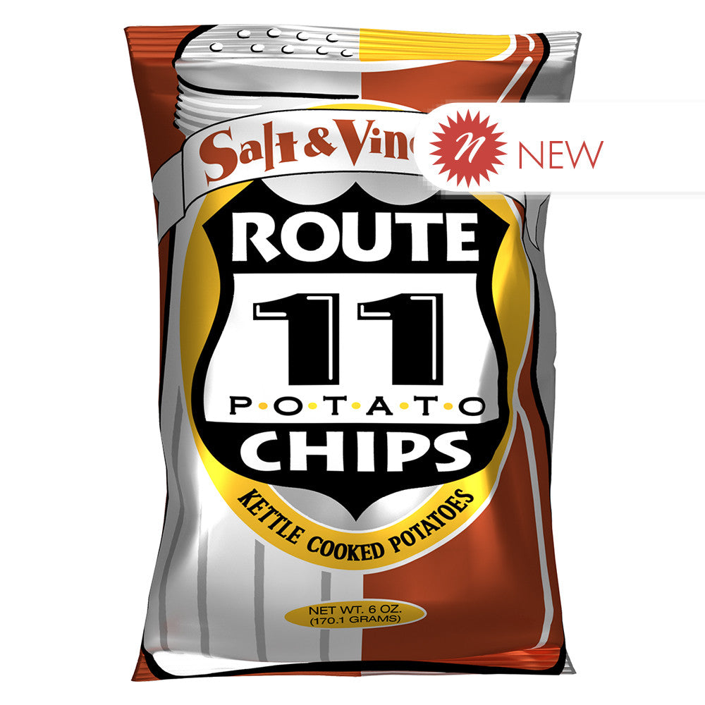 Wholesale Route 11 - Salt & Vinegar Potato Chips - 6Oz- Bulk