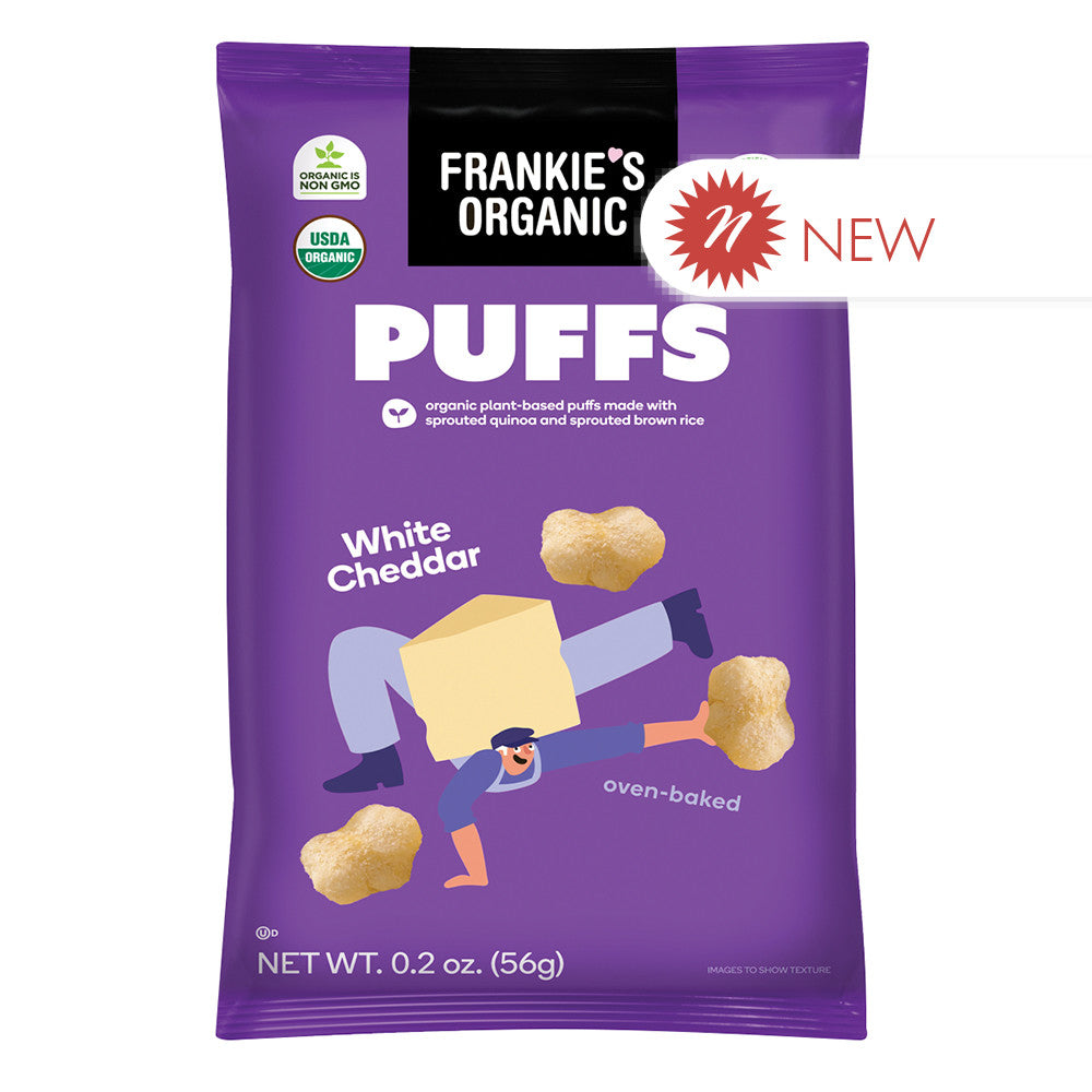 Wholesale Frankie'S Organic - Puffs - White Cheddar - 2Oz- Bulk