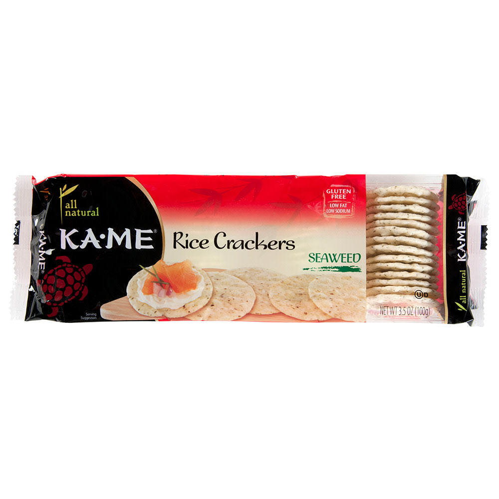 Wholesale Kame Seaweed Rice Crackers 3.5 Oz- Bulk
