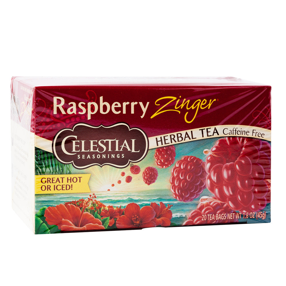 Wholesale Celestial Seasonings Raspberry Zinger Tea 20 Ct Box- Bulk