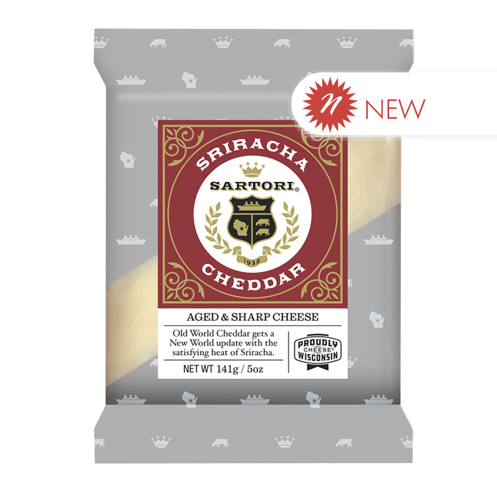 Wholesale Sartori Sriracha Cheddar Cuts 5 Oz Bag- Bulk