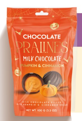 Wholesale BeeMax Milk Chocolate Pralines With Pumpkin & Cinnamon Cream A – 3.5 Oz- Bulk