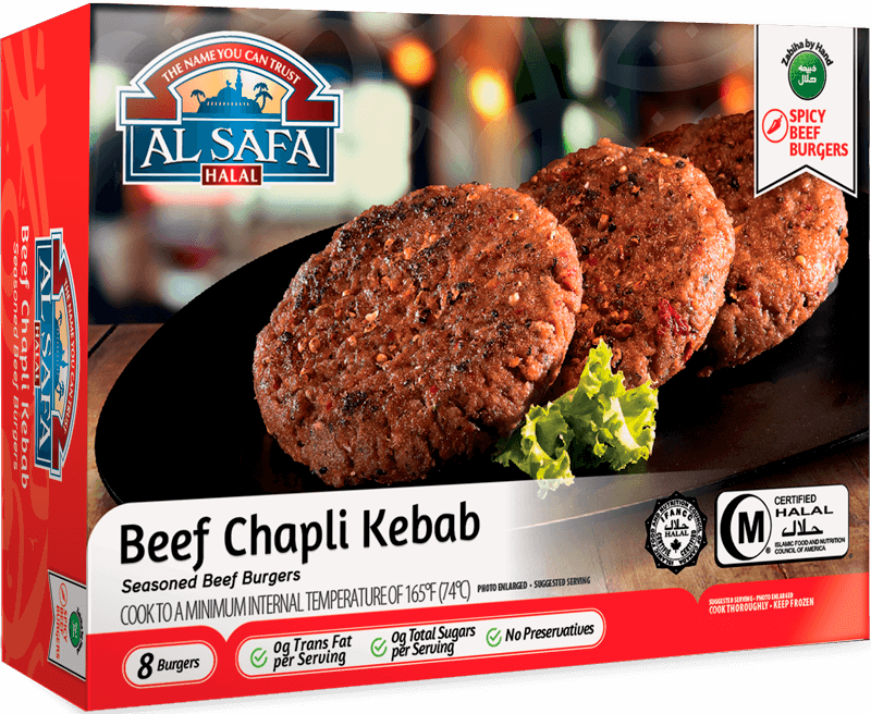 Al Safa Halal Beef Chapli Kebabs 1.12 lb