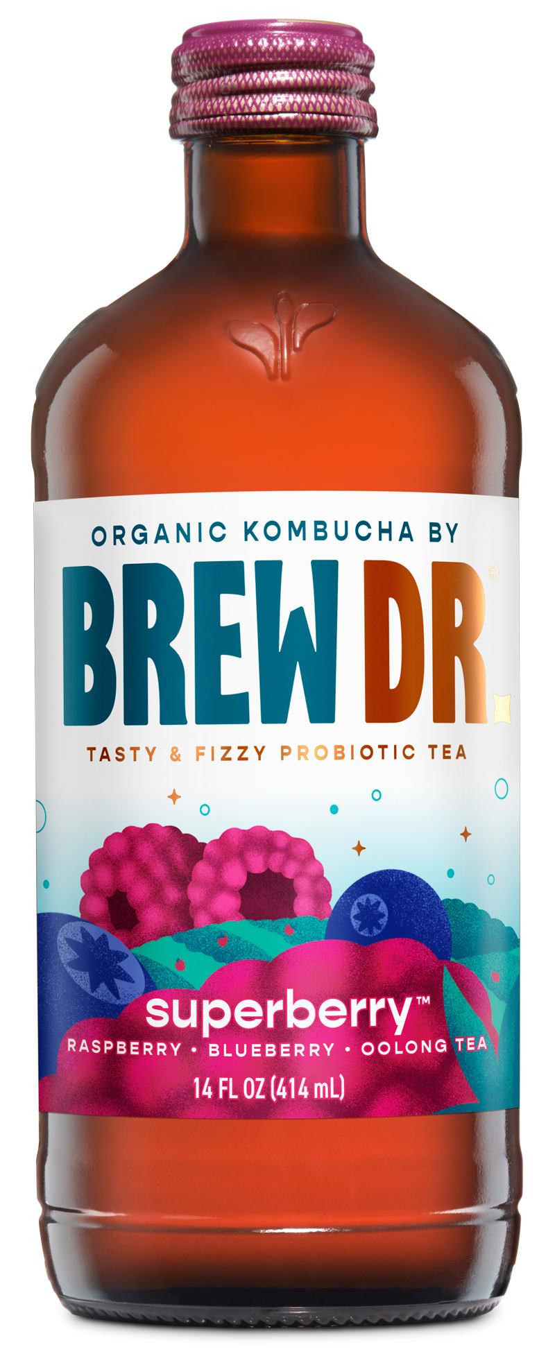 Wholesale Brew Dr 12/14 Oz Superberry- Bulk