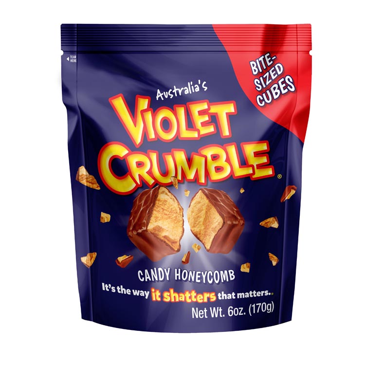 Wholesale Violet Crumble Milk Bite Size Cubes 6.00oz (170g)- Bulk