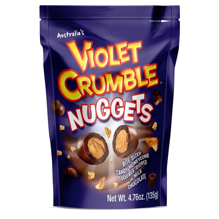 Wholesale Violet Crumble Milk Nuggets 4.76oz (135g)- Bulk