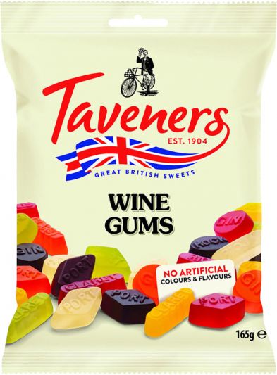 Wholesale Taveners Wine Gums, Bag 5.82oz (165g)- Bulk