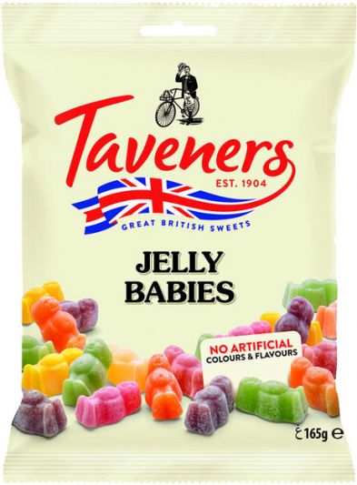 Wholesale Taveners Jelly Babies, Bag 5.82oz (165g)- Bulk
