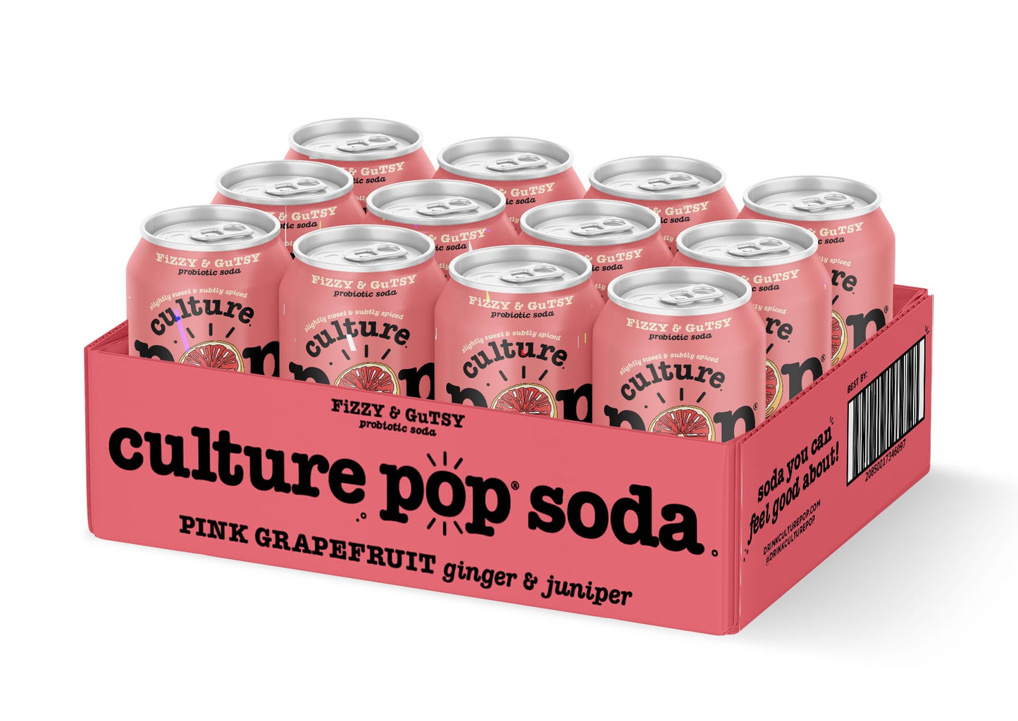 Wholesale Culture Pop 12/12 Oz Grapefruit- Bulk
