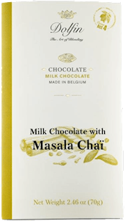Dolfin 70 gram Milk Bar with Masala Chaï 2.5 OZ