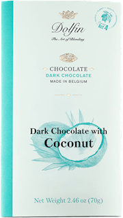 Wholesale Dolfin 70 gr Dark Bar w/ Coconut 2.5 oz- Bulk